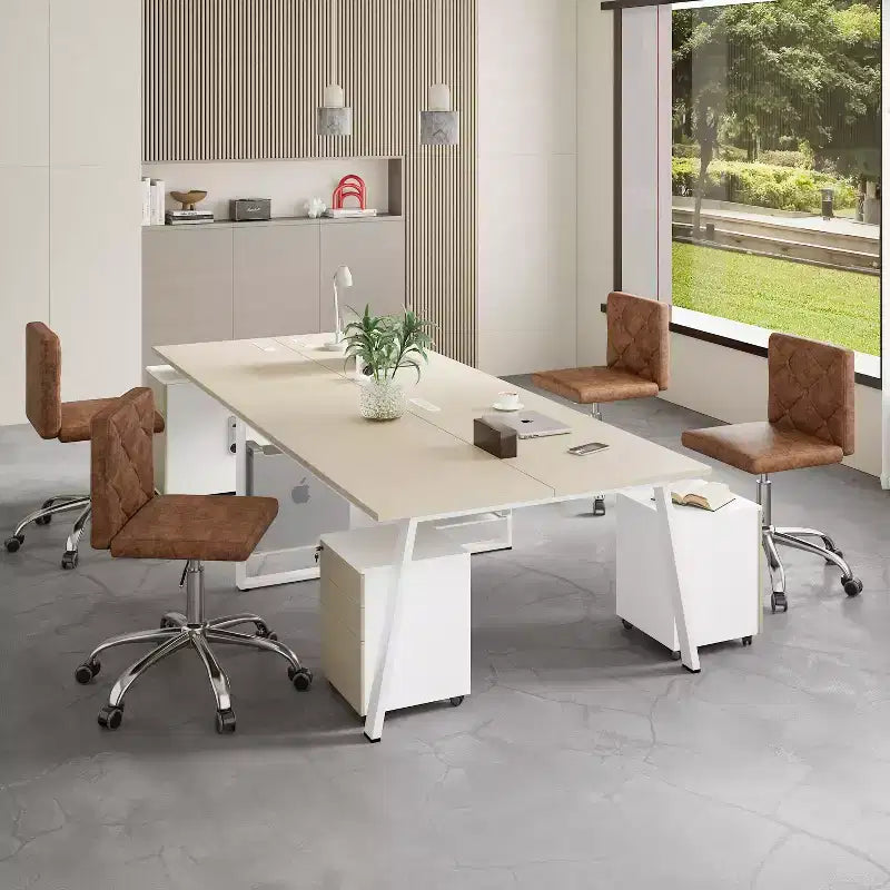 PU Leather Armless Office Chair, Adjustable Height & 360 Rolling Swivel for Home or Office