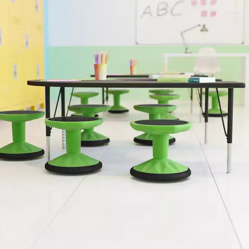 Fixed Height Kids Flexible Active Stool for Classroom and Home with Non-Skid Bottom