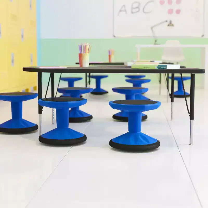 Fixed Height Kids Flexible Active Stool for Classroom and Home with Non-Skid Bottom