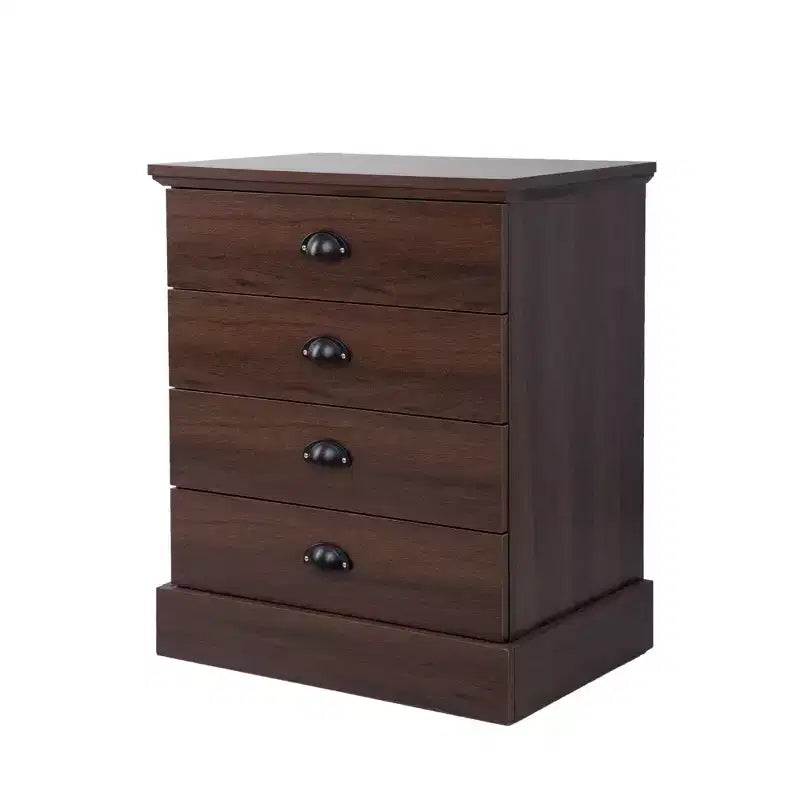 4-Drawer Wood Nightstand