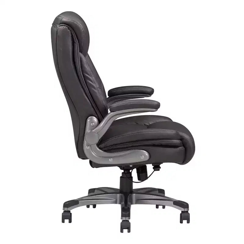 Okak Classic Ergonomic Office Chair with Adjustable Armrest, Comfy Chair with 360-Degree Swivel and Wheels, Desk Chair for Office, Home, Gray