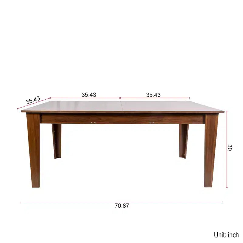 GDFStudio Daphne Rustic Extendable Rectangle Dining Table