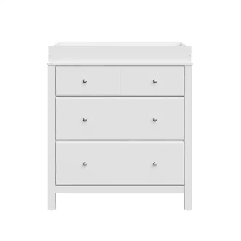 3-Drawer Dresser with Changing Topper