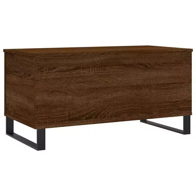 Coffee Table White Engineered Wood, Metal Medium Coffee Table
