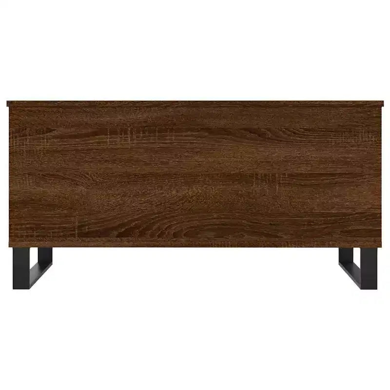 Coffee Table White Engineered Wood, Metal Medium Coffee Table