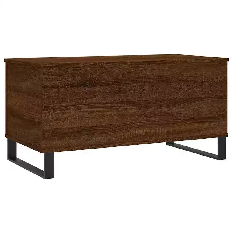 Coffee Table White Engineered Wood, Metal Medium Coffee Table