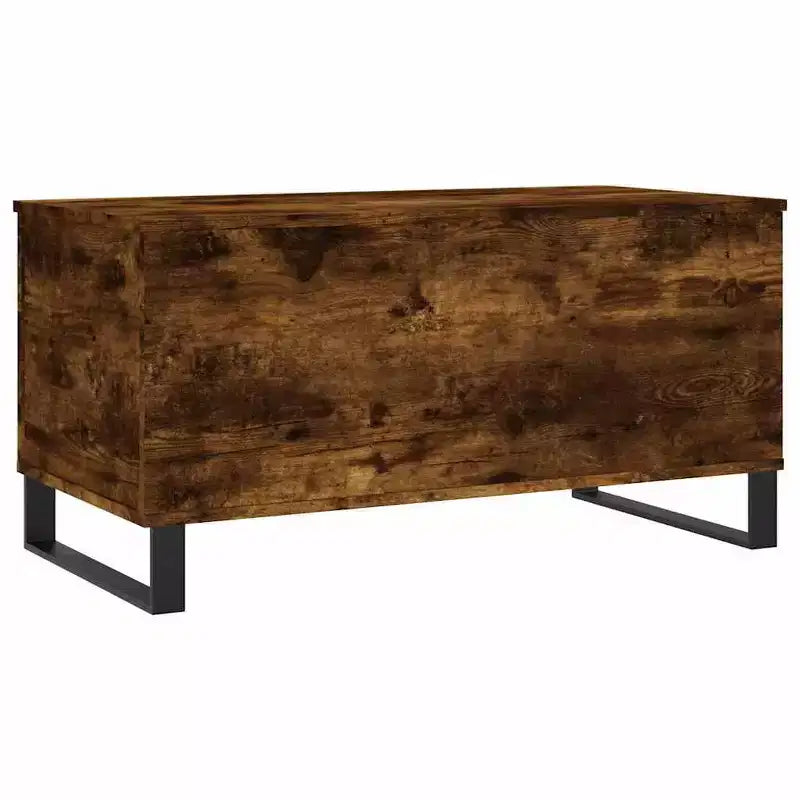 Coffee Table White Engineered Wood, Metal Medium Coffee Table