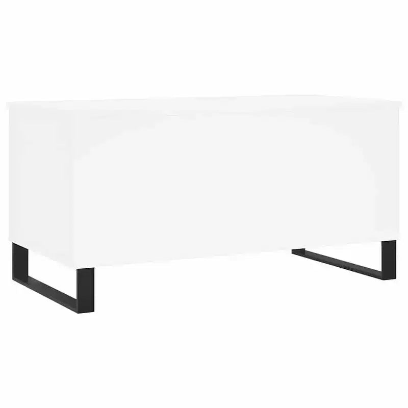 Coffee Table White Engineered Wood, Metal Medium Coffee Table