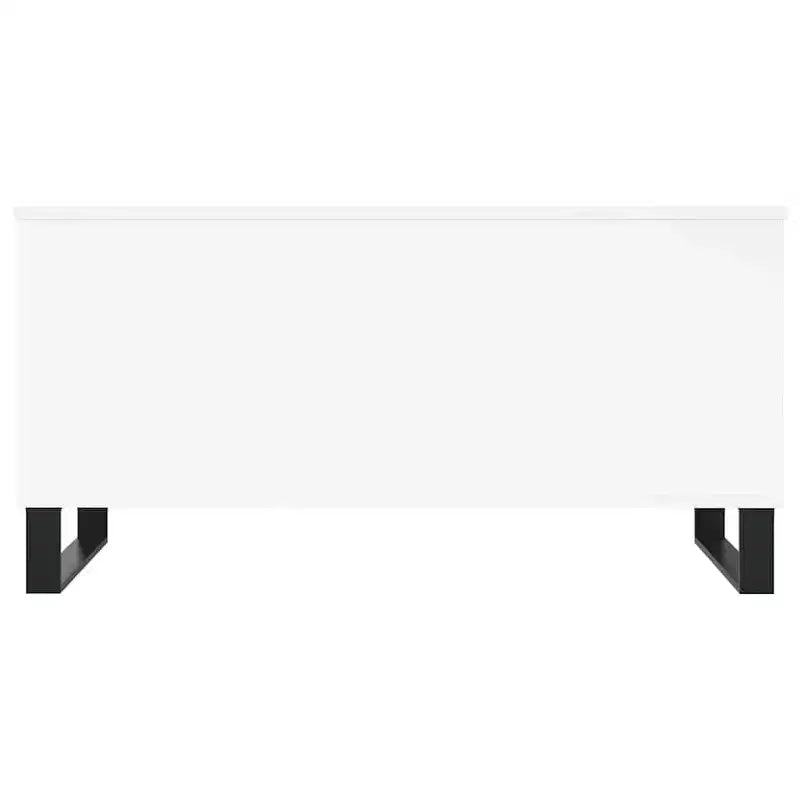 Coffee Table White Engineered Wood, Metal Medium Coffee Table
