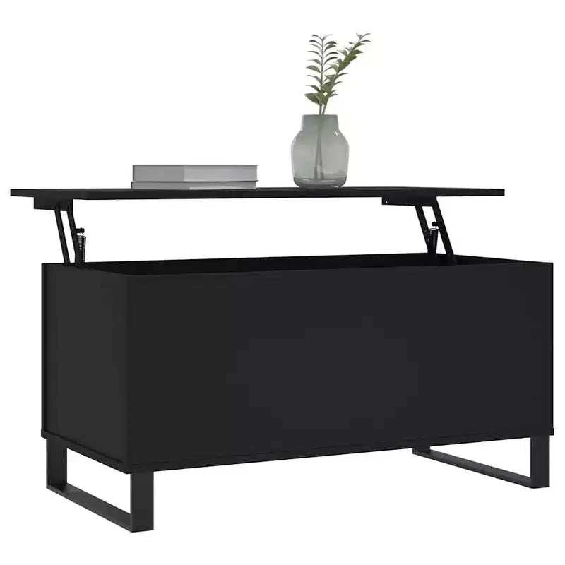 Coffee Table White Engineered Wood, Metal Medium Coffee Table