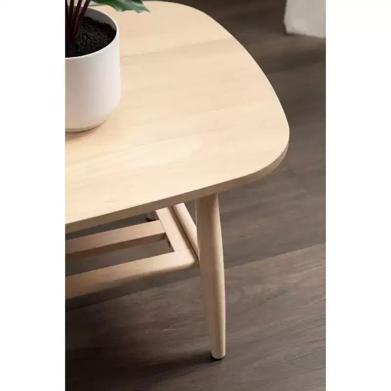 Two-Tier Wood Coffee Table, 44x22x18, Natural