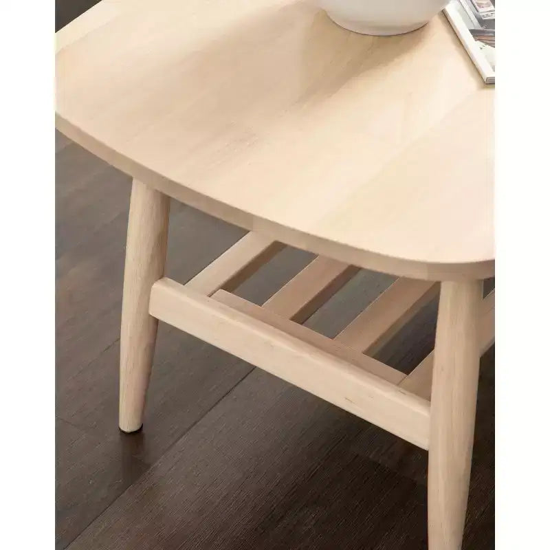 Two-Tier Wood Coffee Table, 44x22x18, Natural
