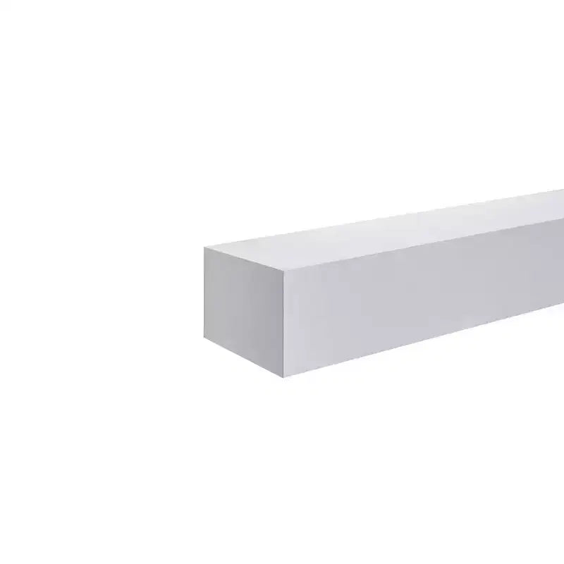 17.72 White Floating Shelf C invisible-bracket wood wall mount, perfect bathroom/bedroom/kitchen dcor or book/plant display, easy install.