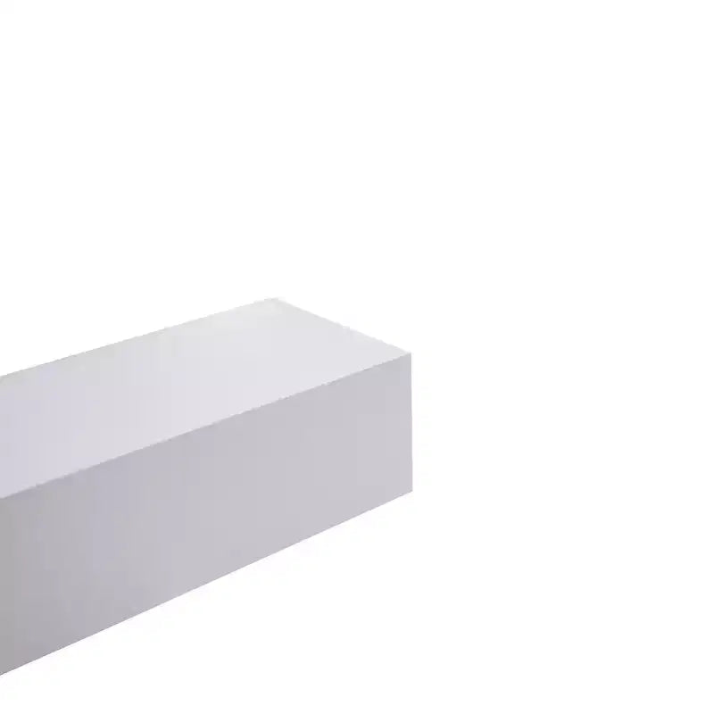 17.72 White Floating Shelf C invisible-bracket wood wall mount, perfect bathroom/bedroom/kitchen dcor or book/plant display, easy install.